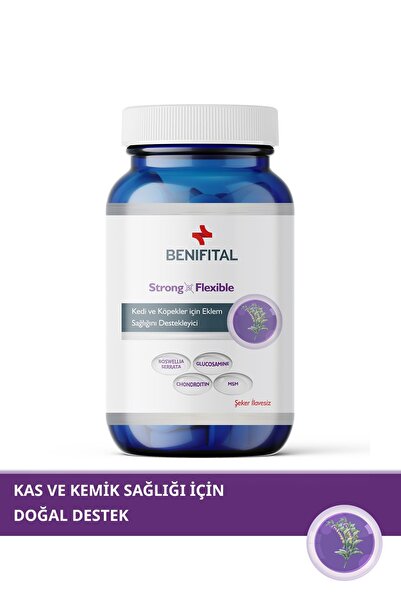 Benifital Strong & Flexible Tablet Kediler Ve Köpekler Için Eklem Sağlığı Destekleyici Glukozamin Tablet