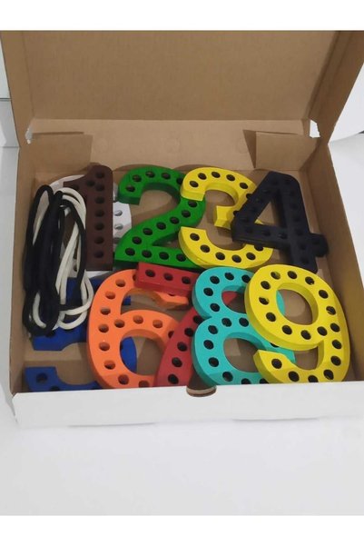 WOODTOY'S ORGANİK OYUNCAK DÜNYASI ROPE NUMBER SET