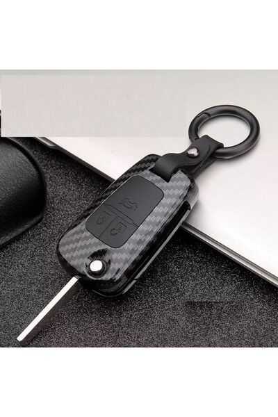 AYZ GARAGE Husă pentru chei Chevrolet-opel Carbon Negru (3 butoane)