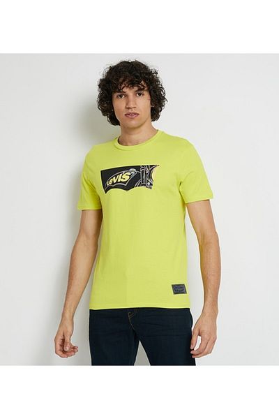 Levi's Green Men's Graphic Crew Neck Short Sleeve T-Shirt