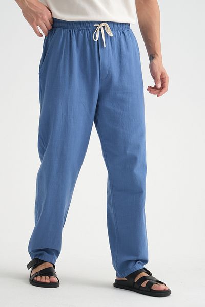 Redline Comforted Men's Linen Look Casual Pants Wide Leg New Season