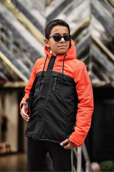 DOXGER Water and Windproof Fur Children's Coat