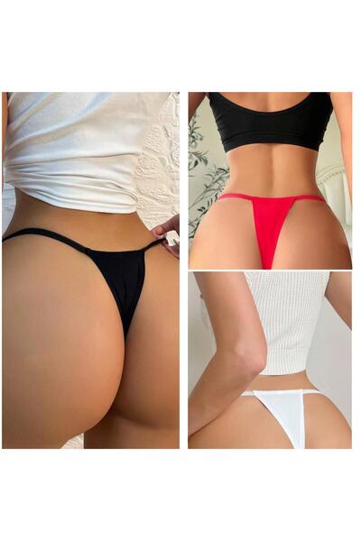 Maly Love Kadın 3lü Paket Basic Tanga String