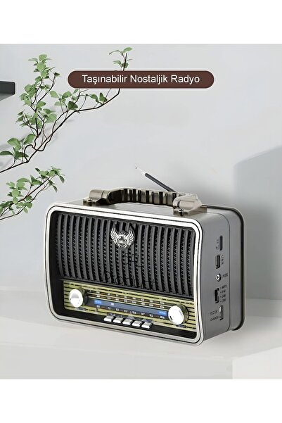 SFL Product Md 1909 Bt Usb/sd/mp3/bluetooth Şarjlı Nostaljik Taşınabilir Radyo