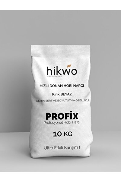 Hikwo Profix Ultra Güçlendirilmiş Mumluk Döküm Harcı, Hobi Harcı, Hobi Alçısı, Taş Tozu 10 Kg