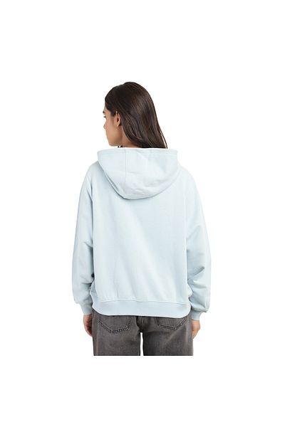 Levi's Blue Women's Plain Hood Long Sleeve Sweatshirt