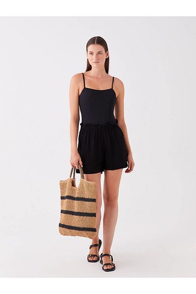 LC Waikiki LCW DREAM Women's Elastic Waist Straight Beach Shorts