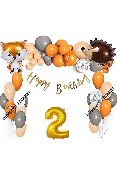 DÜVENCİ TİCARET Set de lanțuri de baloane foliate Kişi Fox