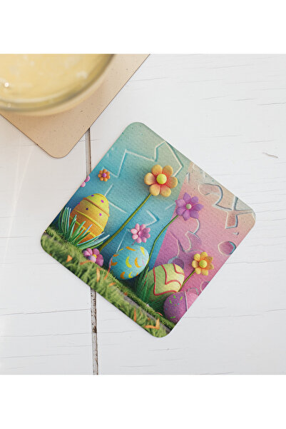 Nino Store بيض ملون وهدايا زهور مقاس 7.5*7.5 سم قاعدة أكواب