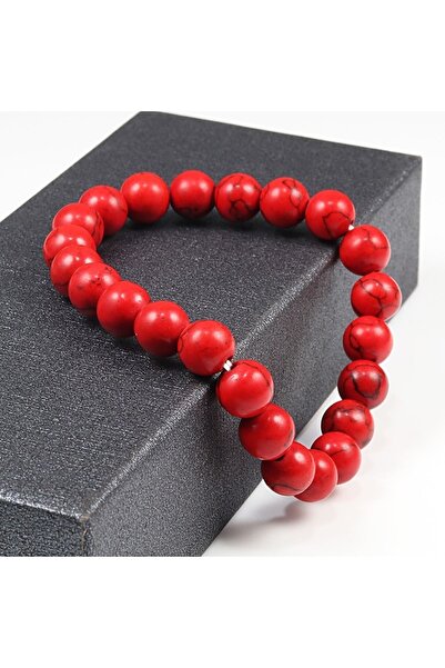 PİRAMİGO سوار يوجا من حجر المرجان الأحمر الطبيعي - تأمل صحي للنساء والرجال