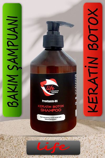 Life 500 Ml Professional Keratin Botox Hair Shampoo
