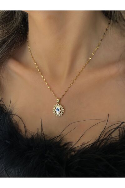 İNN JEWELLERY Çelik Kolye Kararmaz Antialerjik Fatıma Eli Figürlü (2 YIL İTHA...