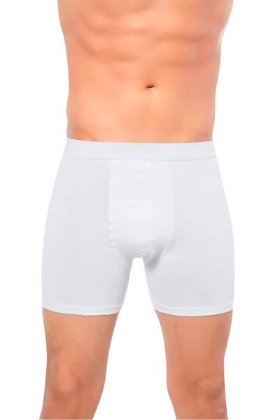 by İGP Comfortable Men's Boxer Briefs - White, Lycra, Long Leg, Special Mesh Cut