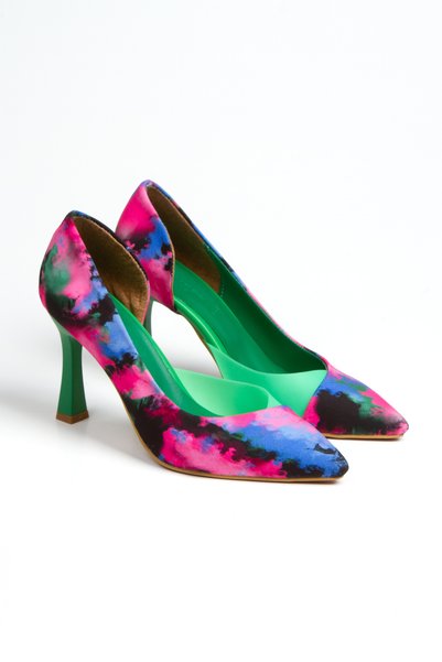 PASSAGE SHOES حذاء نسائي بكعب شفاف ملون 3087