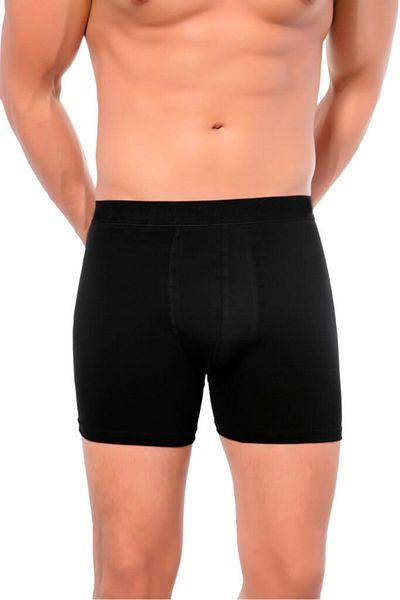 by İGP Comfortable Black Men's Boxers - Lycra, Long Leg, Special Net Cut