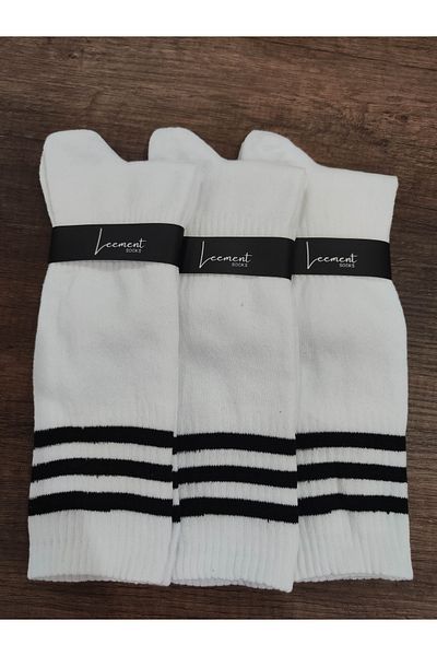 Leement socks Унисекс 3 чифта футболни чорапи - дълги клинове, памучни чорапи за терен