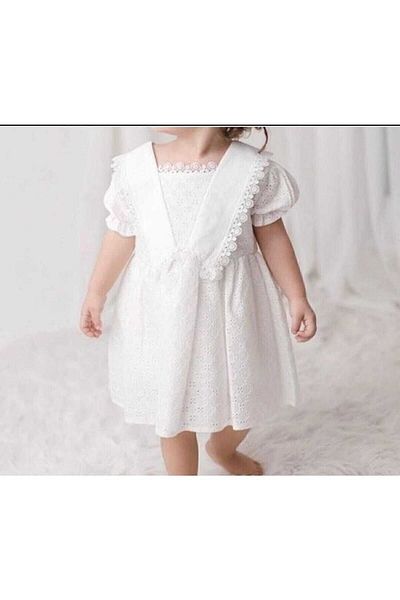 Mininaf Rochie albă de fetiță de aniversare