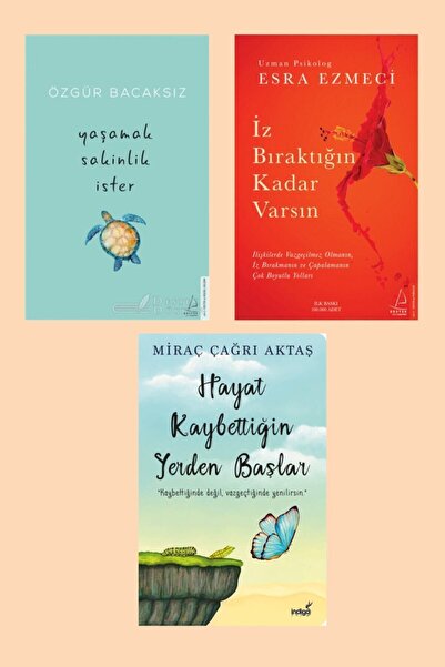 İndigo Kitap 3 Kitap / Iz Bıraktığın Kadar Varsın - Hayat Kaybettiğin Yerden ...