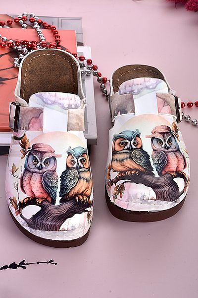 DOGİYE 3049 Ανατομικές παντόφλες με σχέδιο Noble Owls