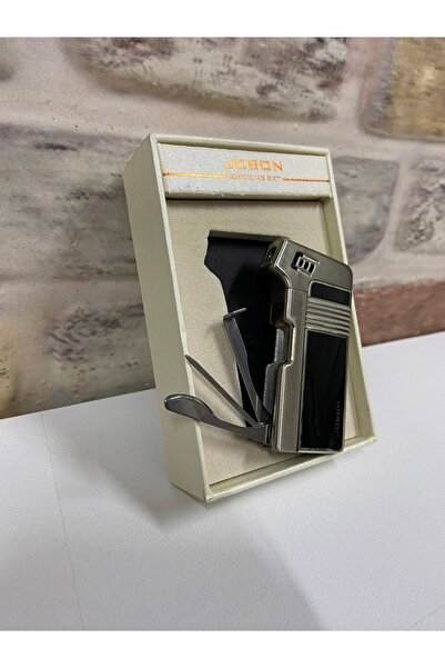 Jobon Marka Siyah Gri Renk Çok Amaçlı Isme Özel Çakmak