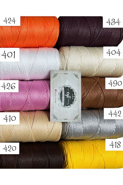 Yıldız Ticaret Macrame 100gr Premium Polyester - Rich Color Bag Organ String Supla