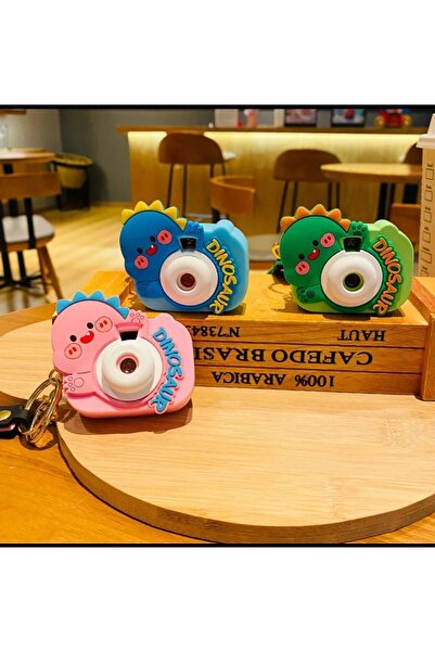 Meyra Accessories Dinosuar fotoğraf makineli ışıklı şık hediyelik çanta akses...