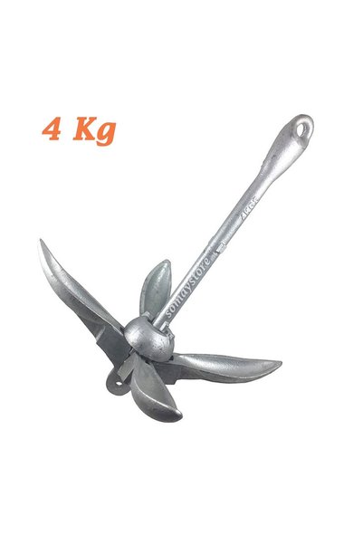 SomayStore Tekne Şemsiye Çapa Galveniz 4 Kg