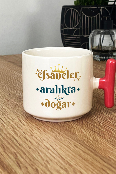 Hedizu Legends Are Born in December Mug Cup with t Handles Pink Bow Sign Birthday Gift