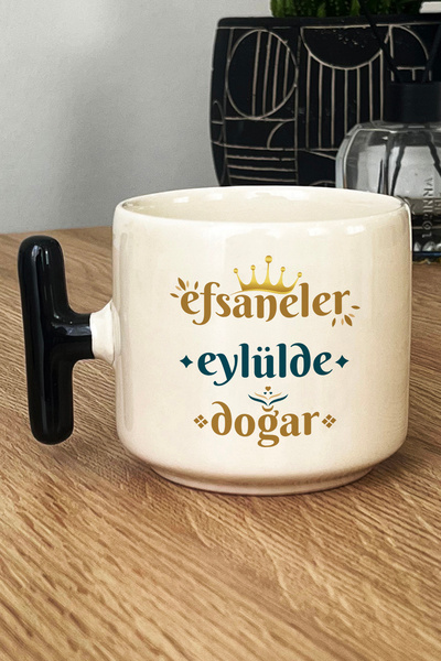 Hedizu Legends Are Born in September Mug Cup with t Handles Black Spike Sign Birthday Gift