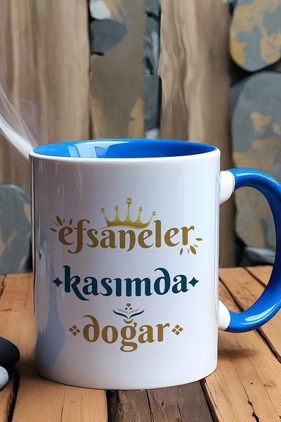Hedizu Legends Are Born in November Mug Cup Blue Scorpio Sign Birthday Gift