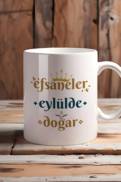 Hedizu Efsaneler Eylülde Doğar Kupa Bardak Beyaz Başak Burcu Doğum Günü Hediyesi