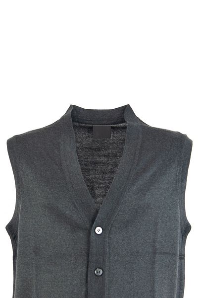 Oppland Men's V-Neck Buttoned Pocket Classic Model Comfortable Cut Full Pattern Woolen Woven Vest