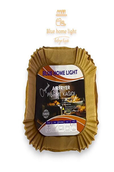 Blue Home Lıght Airfryer Pişirme Kağıdı 100 Adet Kare Hava Fritöz Kağıdı Phil...
