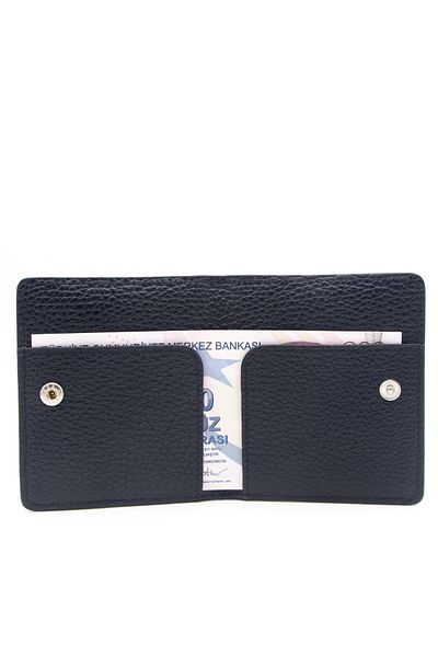 Pierre Cardin Leather Floater Wallet Navy Blue - 0206A38