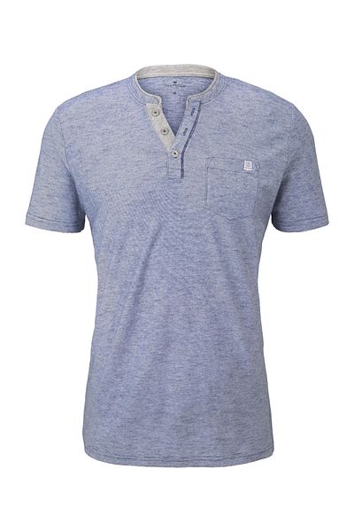 Tom Tailor Shirt Henley Shirt T-Shirt gestreift