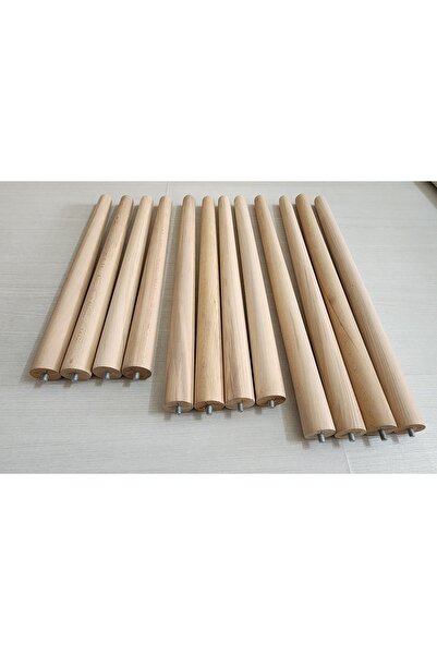 RİM Ahşap ayak 4 lük gürgen 39cm 44 cm 49 cm zigon, orta sehpa sandalye, puff ve benç