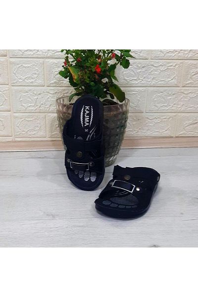 Fiyra Boy's Daily Slippers - Kajma Black Color