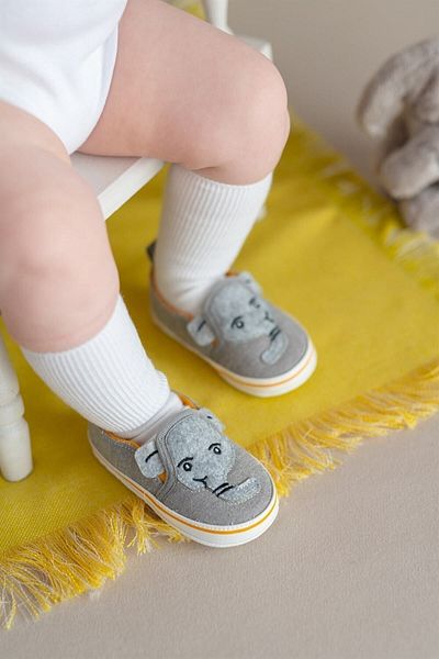 First Step أحذية الفيل الطفل المطرزة أحذية الخطوة الأولى