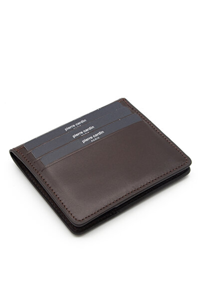 Pierre Cardin 0206D06 Model Brown Color Analin Leather Wallet