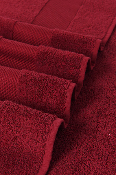 AİRYCOT Claret Red 70x150 Set of 2 Bath Towels