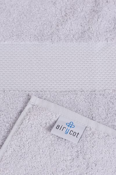 AİRYCOT Сірий 50x90 набір з 4 рушників для обличчя