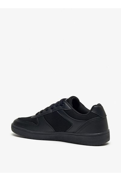 LBL by Shoexpress Textured Low Ankle Lace-Up Sneakers