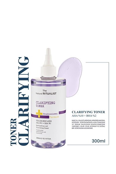 The Natural Ritualist Tüm Ciltler Için Gözenek Sıkılaştırıcı Ve Arındırıcı Glycolic Asit Tonik 300 ml