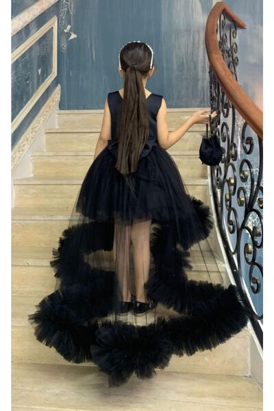 Tudekids Tude Kids Yeni Sezon Wednesday Çocuk Abiye Mezuniyet Elbisesi