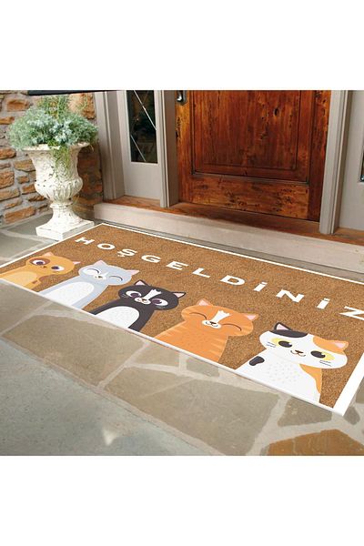 Egebella Non-Slip Base Printed Decorative Door Mat