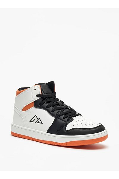 Oaklan by Shoexpress Colourblock High Top Sneakers with Lace-Up Closure