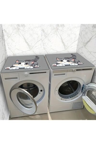 3D ELSE HALI Çamaşır Makinesi Örtüsü Kurutmaşık Koruma Matı Sıvı Geçirmez Kaymaz Yıkanabilir Dsn-06