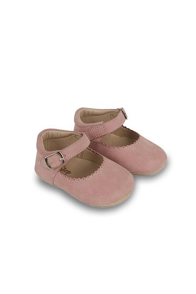First Step Παπούτσια First Step Baby Girl Ballerina από γνήσιο δέρμα σε σκόνη-D-469