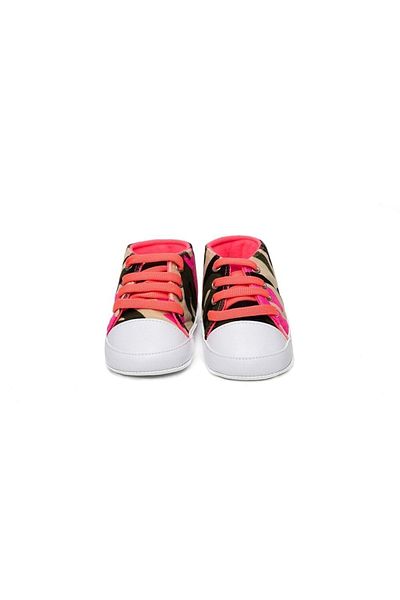 First Step Baby Camouflage Sports Booties Pink