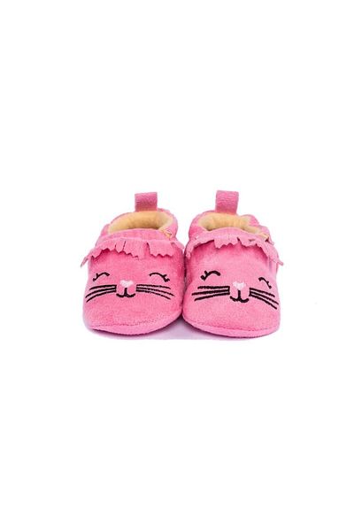 First Step Embroidered Booties Pink